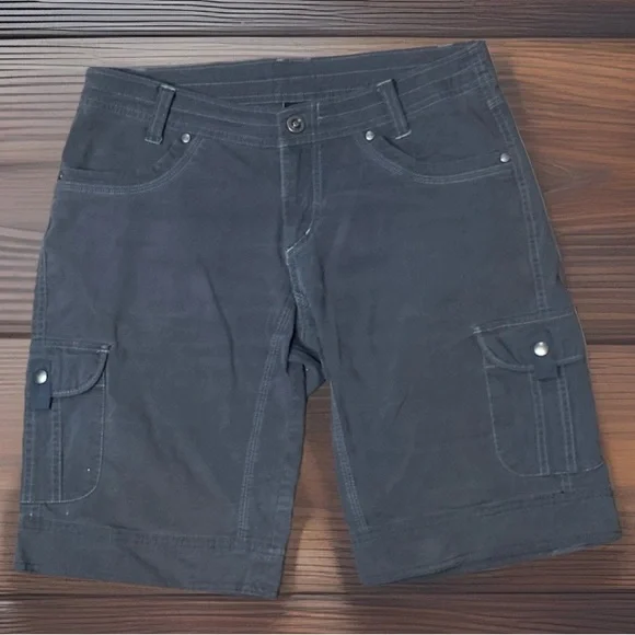 Kuhl Women's Cargo Shorts Size 8 Hiking Trail Outdoor Utility Adventure - Picture 1 of 4